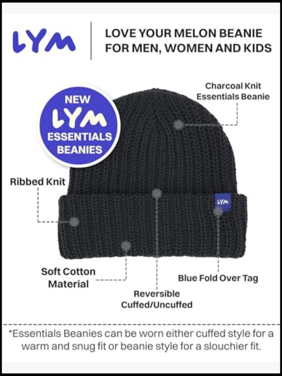 Soft Cotton Knit Beanie - Lightweight Breathable Unisex Hat main image 5